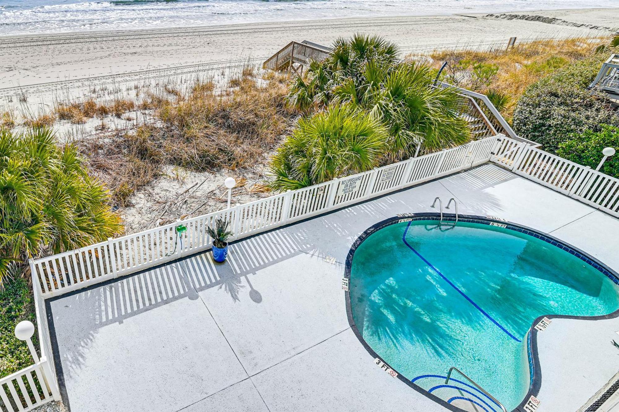 On-The-Beach Escape Oceanfront In Surfside! Myrtle Beach Dış mekan fotoğraf