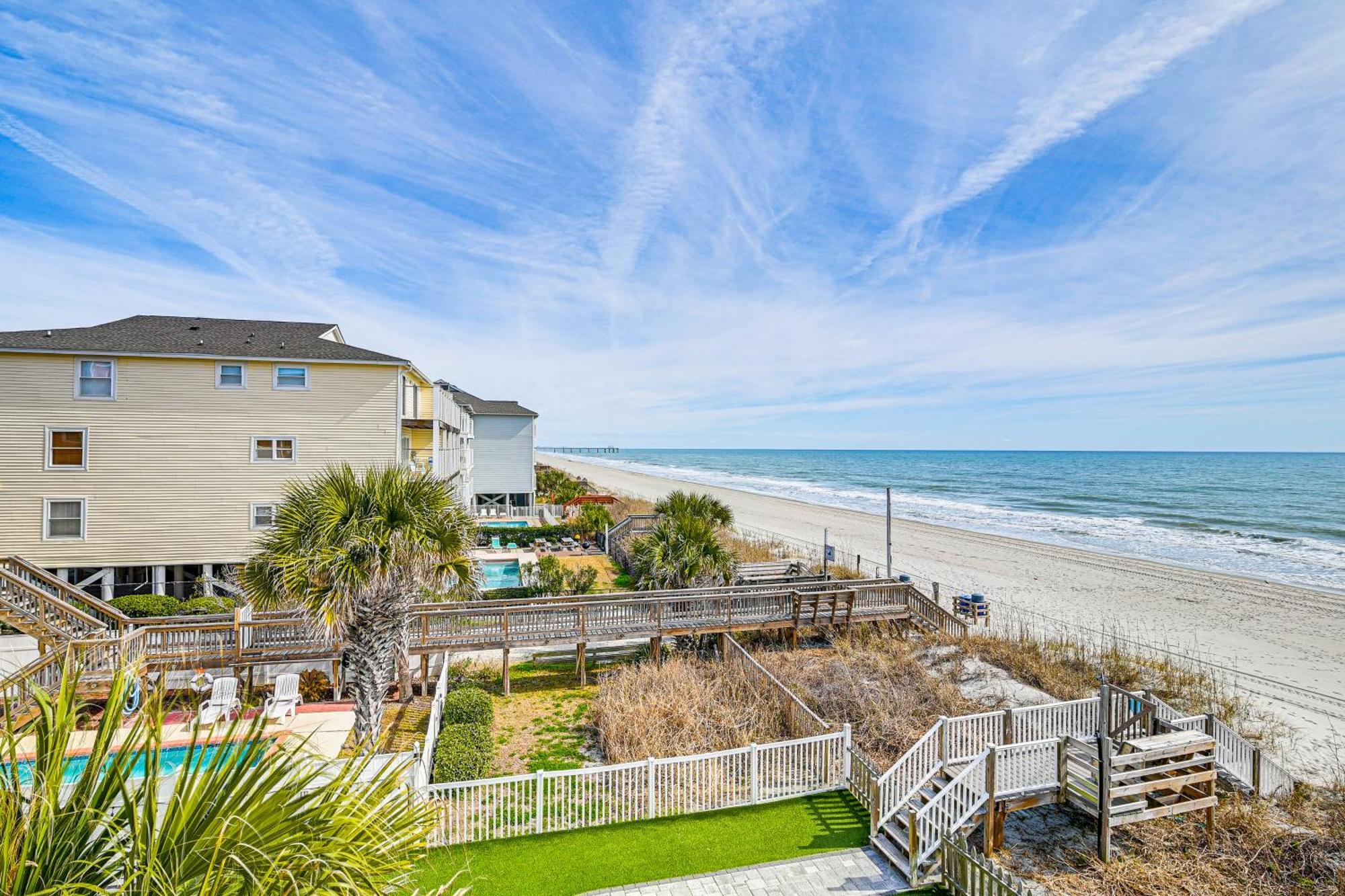 On-The-Beach Escape Oceanfront In Surfside! Myrtle Beach Dış mekan fotoğraf