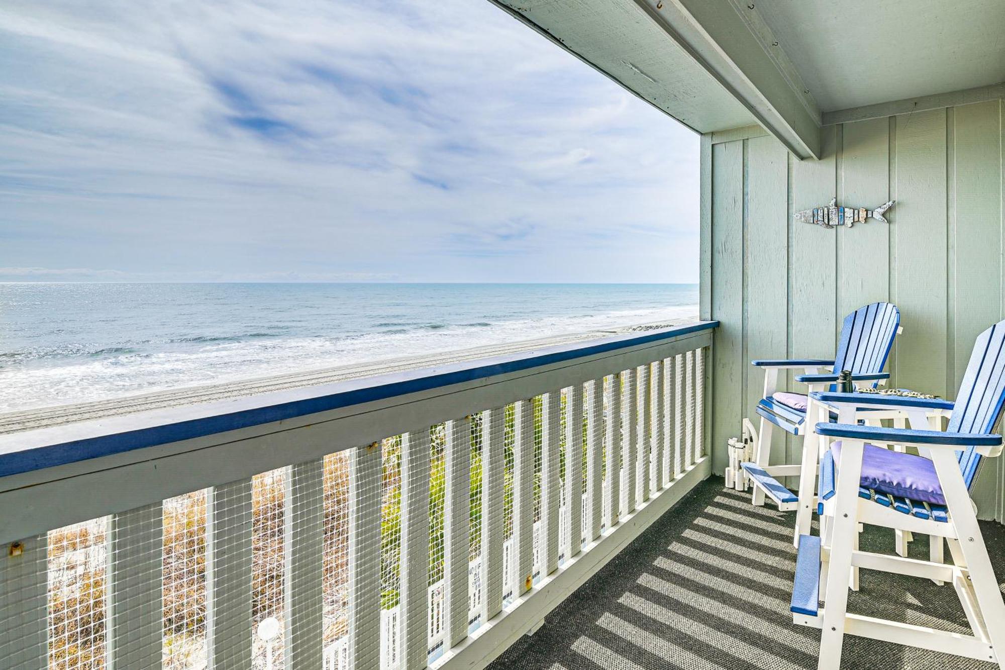 On-The-Beach Escape Oceanfront In Surfside! Myrtle Beach Dış mekan fotoğraf